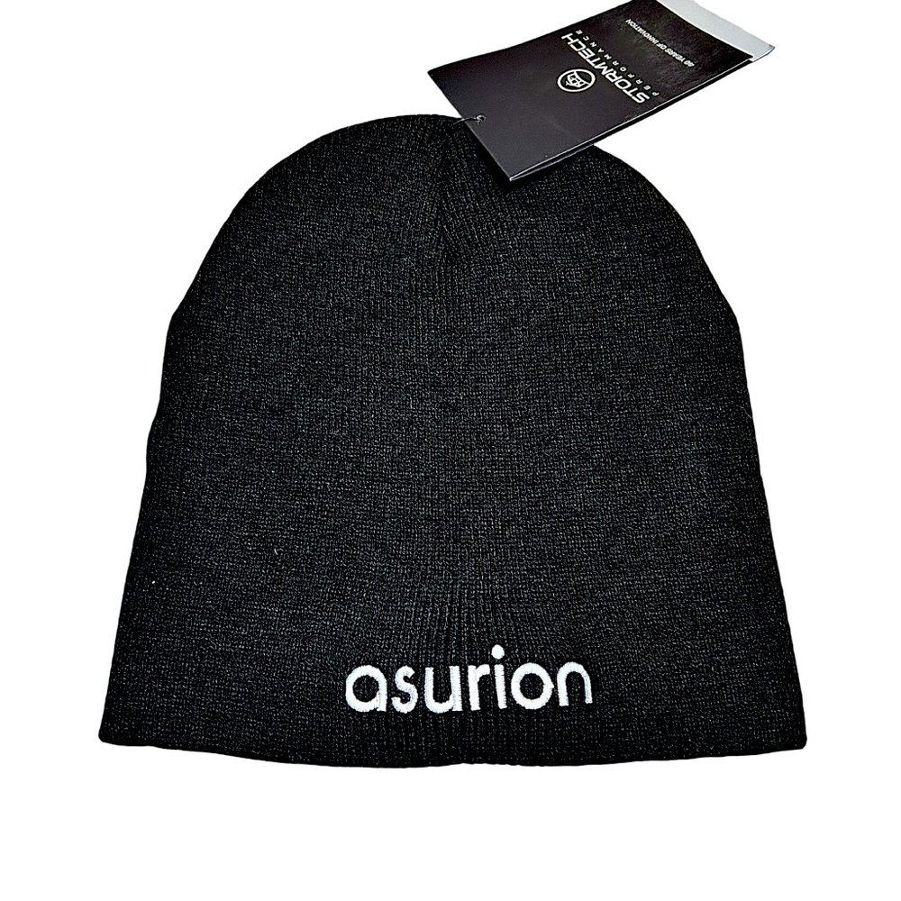 Asurion black beanie cap